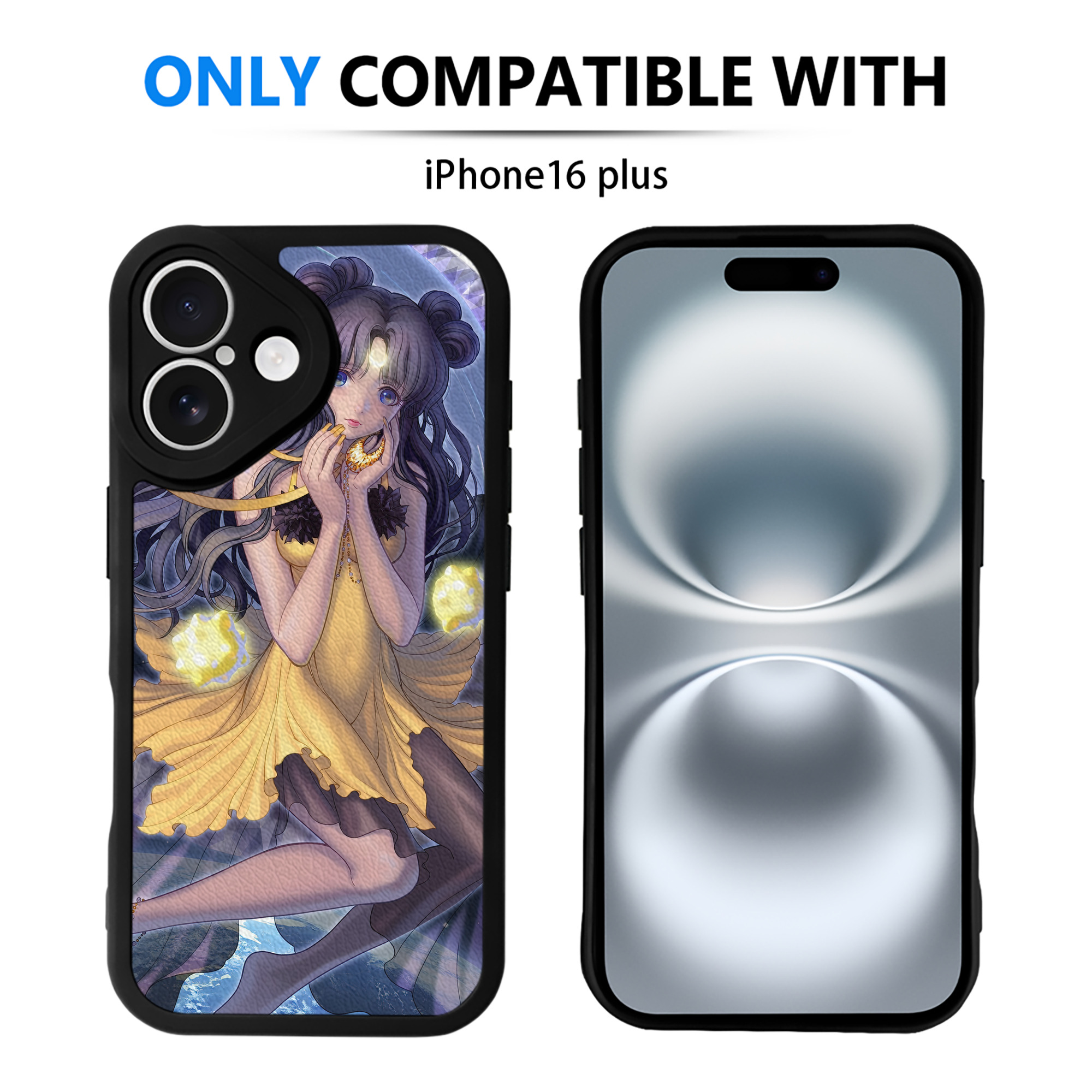 （画像用） 美少女戦士セーラームーン Sailor Moon 【iPhone 16シリーズ対応】シリコンスマホケース（レザー調） 材質：シリコン
